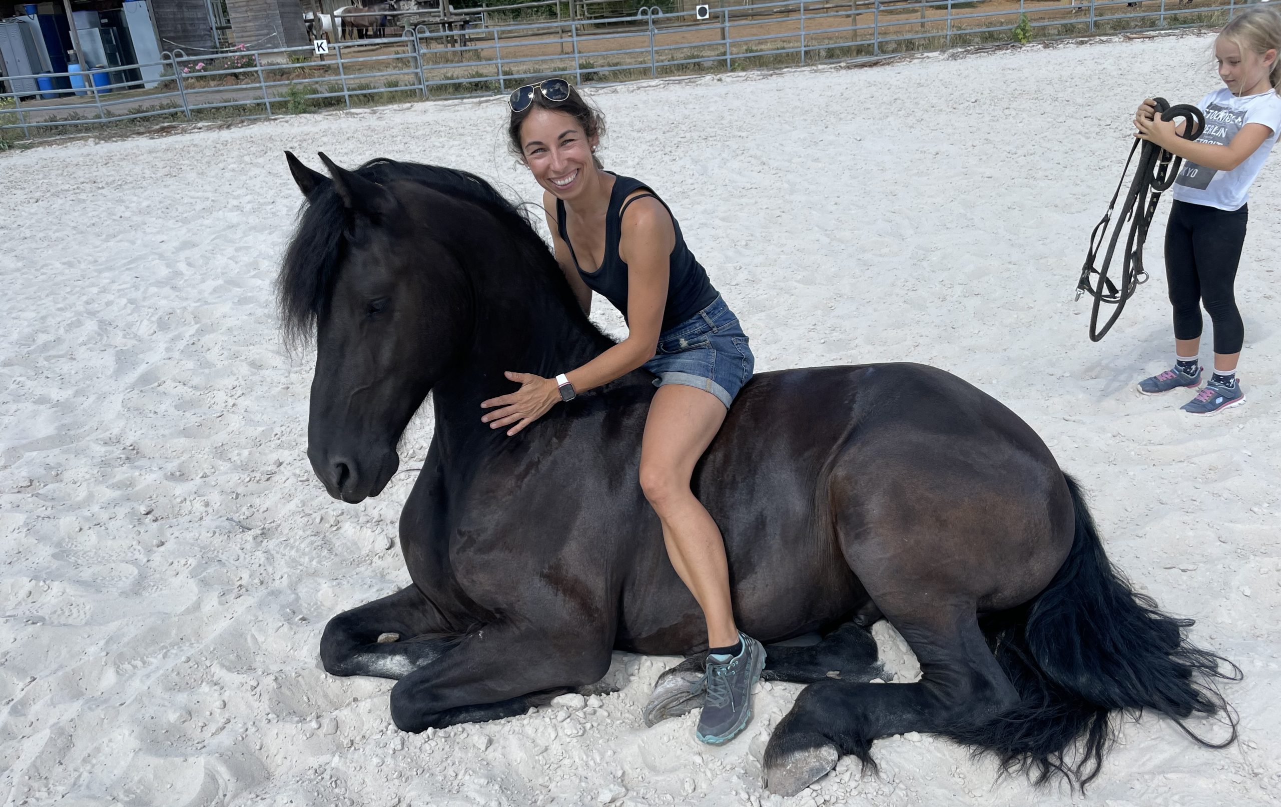 Kristin mit Pferd